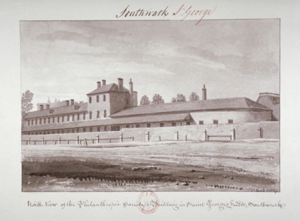 North view of the Philanthropic Society Institution on London Road, Southwark, London, 1827. Artist: John Chessell Buckler