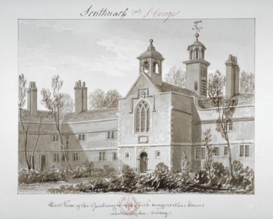 St Peter's Hospital, Southwark, London, 1827. Artist: John Chessell Buckler