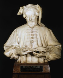Bust of Geoffrey Chaucer, medieval English poet, 1902-1903. Artist: George Frampton