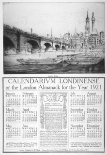 London Bridge (new), 1921. Artist: William Monk