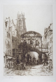 Temple Bar, London, 1877. Artist: Ernest George