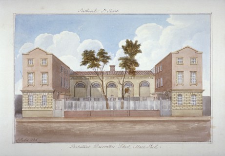 The Protestant Dissenters' School, Maze Pond, Bermondsey, London, 1825. Artist: G Yates