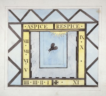 Design of a sundial at St Olave, Bermondsey, London, c1825. Artist: Anon