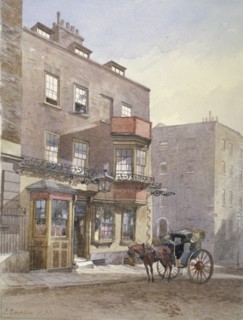 The Cheshire Cheese Tavern, Surrey Street, Westminster, London, 1883. Artist: John Crowther
