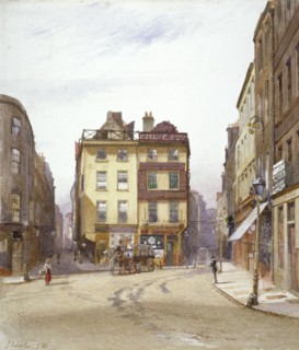 Wych Street and Holywell Street, Westminster, London, 1881. Artist: John Crowther