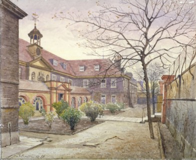 View of Grey Coat Hospital, Greycoat Place, Westminster, London, 1886. Artist: John Crowther