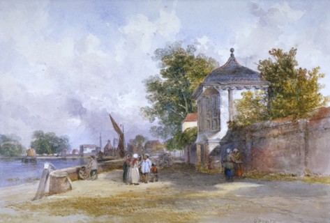 Mortlake, Richmond upon Thames, London, c1845. Artist: G Howse