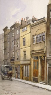 View of the parish clerk's hall, Silver Street, London, 1888. Artist: John Crowther