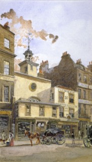 Church of St Ethelburga-the-Virgin within Bishopsgate, City of London, 1880. Artist: John Crowther