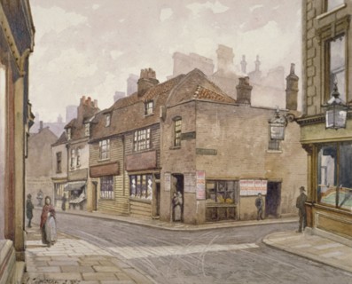The Angel public house, Bermondsey, London, 1887. Artist: John Crowther