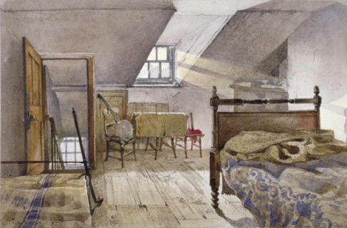 Interior view of Marshalsea Prison, Borough High Street, Southwark, London, 1887. Artist: John Crowther