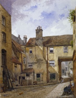 Queen's Head Yard, Borough High Street, Southwark, London, 1880. Artist: John Crowther