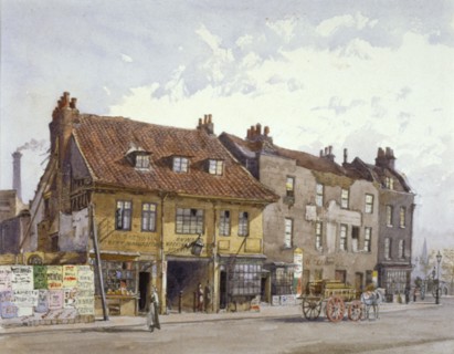 Lambeth Bridge Road, Lambeth, London, c1874. Artist: John Crowther