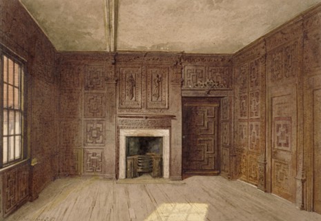 Interior view of the Compton Oak Room, Canonbury House, Islington, London, 1887. Artist: John Crowther