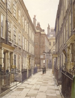 View of Catherine Court, Tower Hill, London, looking east, 1886. Artist: John Crowther