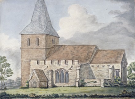 Church of St John the Baptist, Mucking, Essex, 1798. Artist: Anon