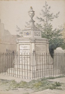 William Hogarth's tomb in St Nicholas' churchyard, Chiswick, Hounslow, London, c1820. Artist: Anon
