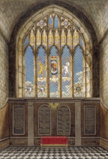 Interior of the Church of St George, Hanworth, Middlesex, 1801. Artist: Anon