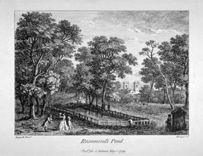 Rosamond's Pond, St James's Park, Westminster, London, 1799. Artist: M Merigot