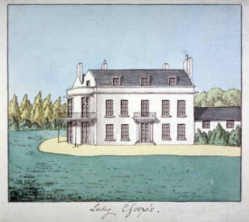 Lady Essex's house, Mile End Road, Stepney, London, c1800. Artist: Anon