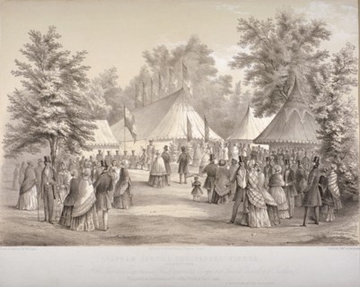 Clapham Special Constables' dinner, Clapham, London, 1848. Artist: HM Whichelo