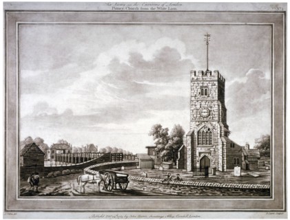 Church of St Mary, Putney, Wandsworth, London, 1783. Artist: Robert Laurie