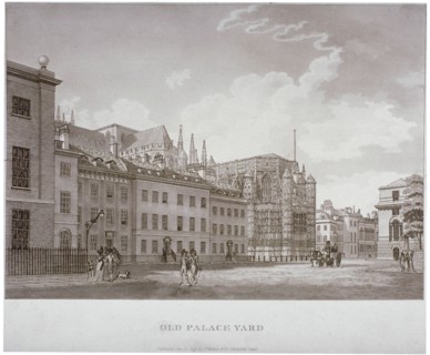 Old Palace Yard, Westminster, London, 1793. Artist: Thomas Malton II