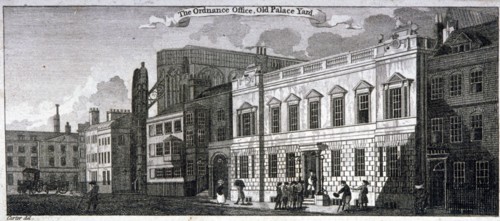 Ordnance office for the Palace of Westminster, Old Palace Yard, Westminster, London, 1783. Artist: Anon