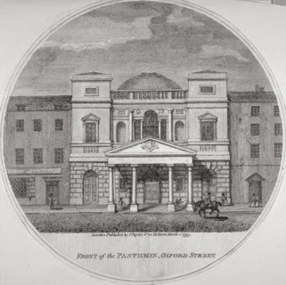 Front view of the Pantheon on Oxford Street, Westminster, London, 1795. Artist: Anon