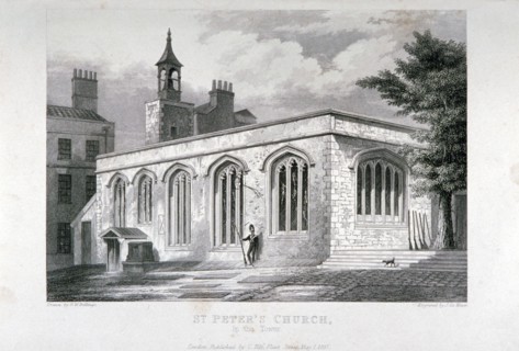 Chapel of of St Peter ad Vincula, Tower of London, 1837. Artist: John Le Keux