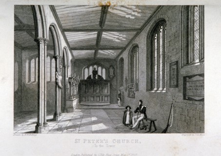 Chapel of of St Peter ad Vincula, Tower of London, 1837. Artist: John Le Keux