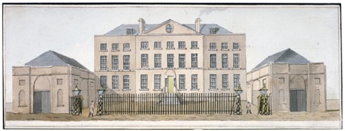 View of the Governor's house at Knightsbridge Barracks, Westminster, London, c1810. Artist: Anon