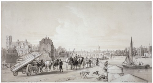 Millbank, Westminster, London, 1841. Artist: William Parrott
