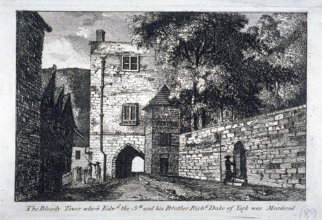 View of the Bloody Tower, Tower of London, c1800. Artist: Anon