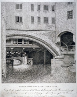 North view of Traitor's Gate, Tower of London, 1798. Artist: Anon