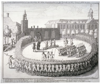 Execution at the Tower of London, 1743. Artist: CM