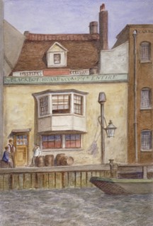 The Black Boy Inn, St Katherine's Way, Stepney, London, c1865. Artist: JT Wilson