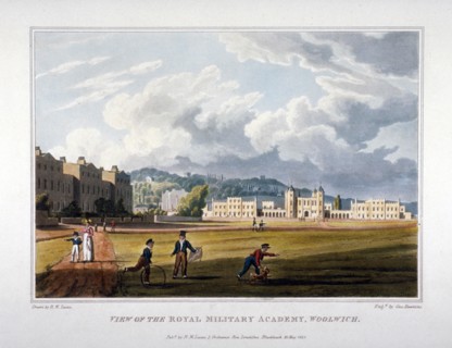 Royal Military Academy, Woolwich, Kent, 1821. Artist: George Hawkins