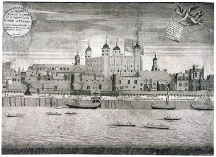 Tower of London, c1750. Artist: Sutton Nicholls