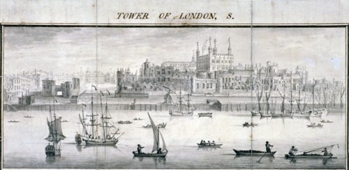 Tower of London, 1737. Artist: Samuel Buck