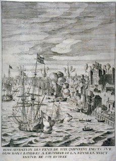 Arrival of Queen Henrietta Maria at the Tower of London, c1625 (c1638(?)). Artist: Anon