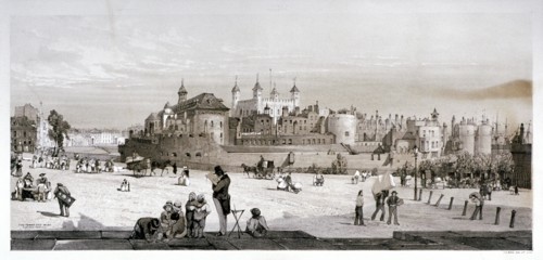 Tower of London, 1842. Artist: Thomas Shotter Boys