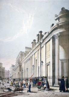 View of the Bank of England City of London, 1842 Artist: Thomas Shotter Boys