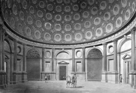 Interior view of the Brokers' Exchange at the Bank of England, City of London, c1790. Artist: Thomas Malton II