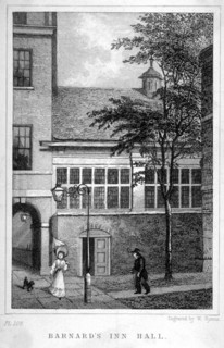 Barnard's Inn, City of London, c1830. Artist: W Symms
