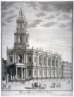 Church of St Mary le Strand, Westminster, London, 1719. Artist: David Lockley