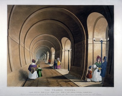 Thames Tunnel, London, 1835. Artist: John Harris