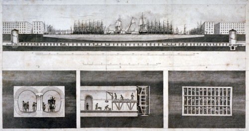 Thames Tunnel, London, 1827. Artist: T Blood