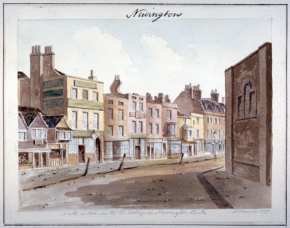 Newington, Southwark, London, 1825. Artist: John Hassell