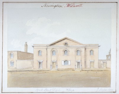 York Street Chapel, Southwark, London, 1824. Artist: John Hassell